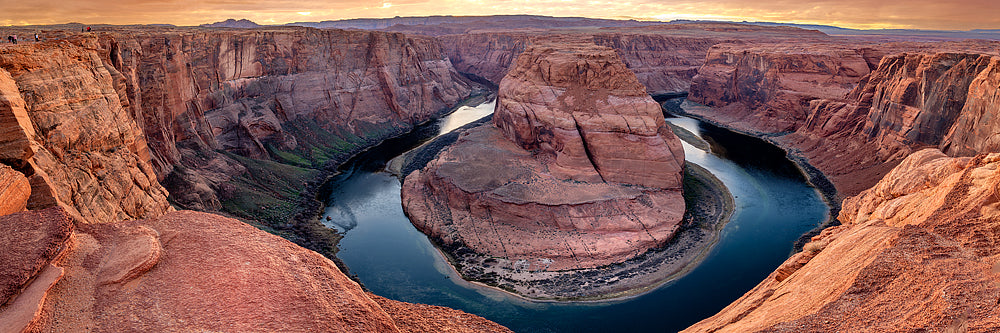 Sunset over Horseshoe Bend Page Arizona