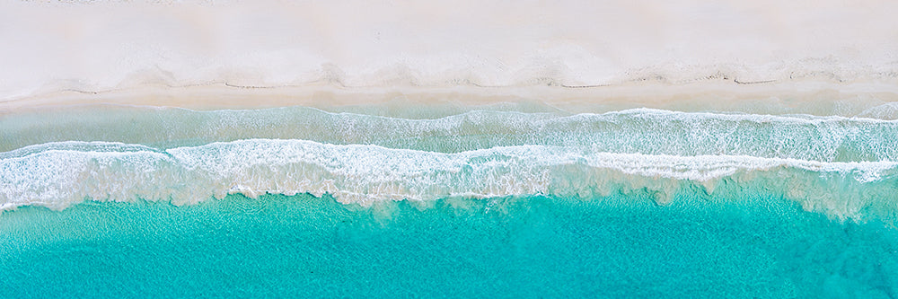 Aerial views over bunker bay beach in cape naturaliste western australia