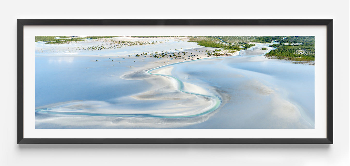 roebuck bay broome western australia print framed in black