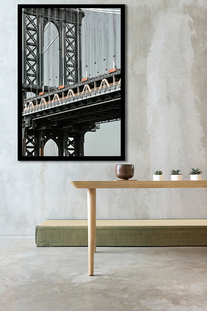 picture of manhattan bridge on wall