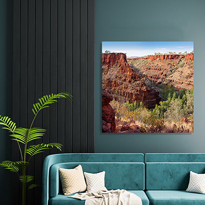 Karijini Gorge print hanging on wall