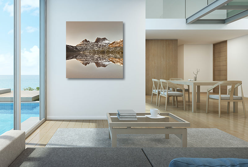 Cradle Mountain Print Hanging On Wall
