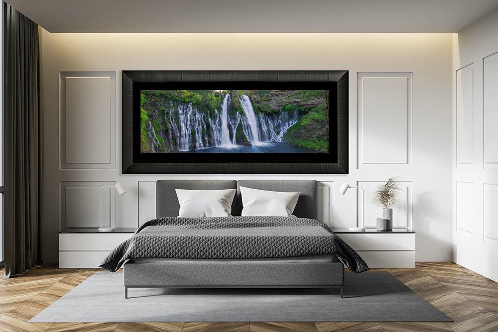 Large print of burney falls california hanging on wall