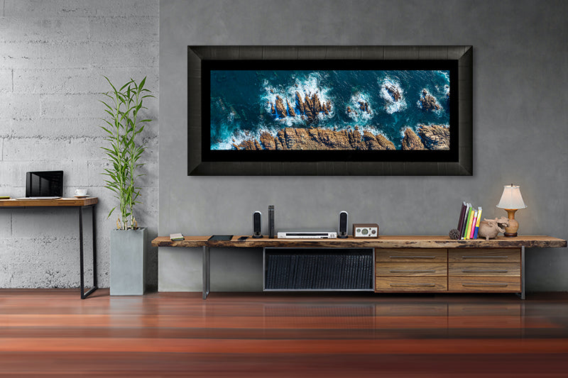 Framed print of canal rocks yallingup western australia