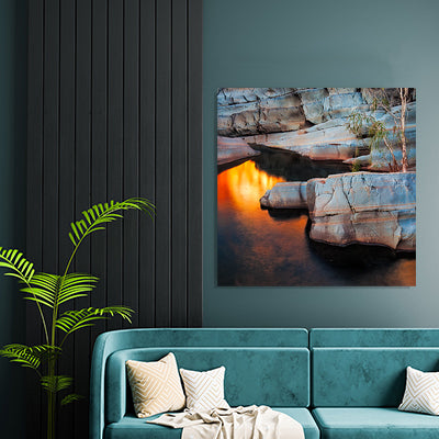 Print of karijini national park on wall