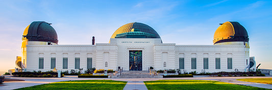 panoramic image of the Griffith Observatory above Los Angeles