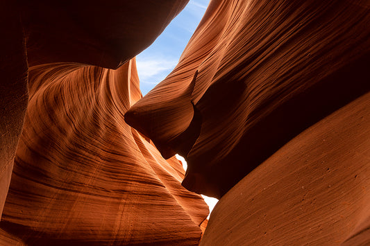 the textures and shapes of antelope canyon arizona