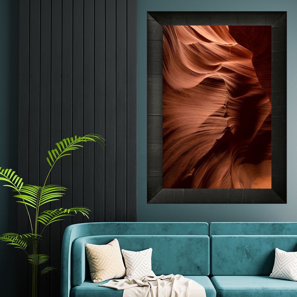 Framed print of the walls of Antelope Canyon