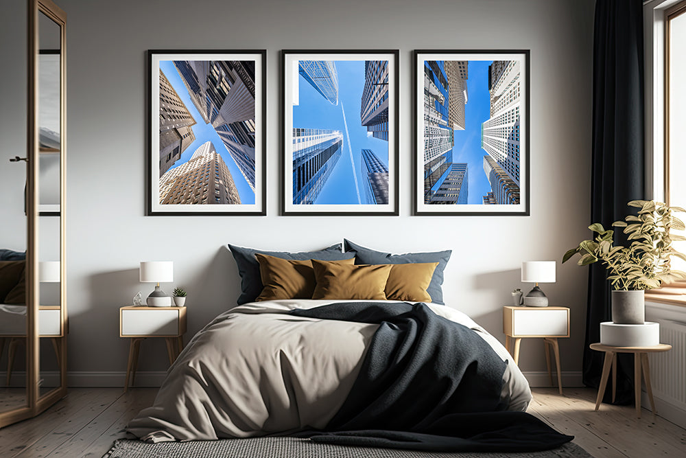 Framed print of manhattan skyscrapers