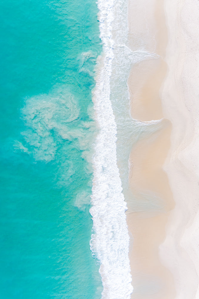 Aerial Over City Beach Coastline