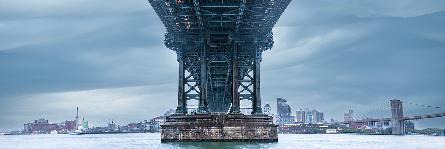 Underneath the Manhattan Bridge New York City
