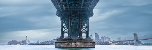 Underneath the Manhattan Bridge New York City