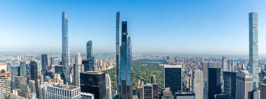 Central park and billionaires row from the Rockefeller centre