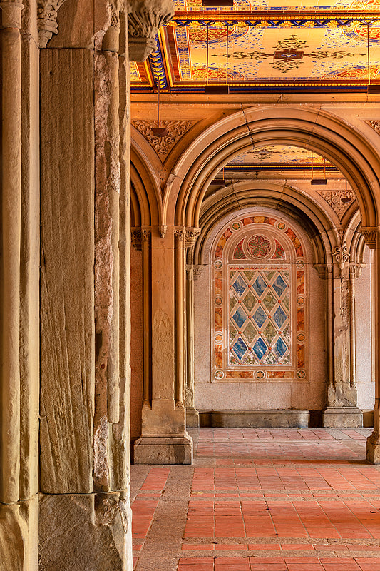 inside Bethesda Terrace central park new york city