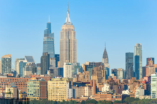 The Empire State Building dominating midtown manhattan