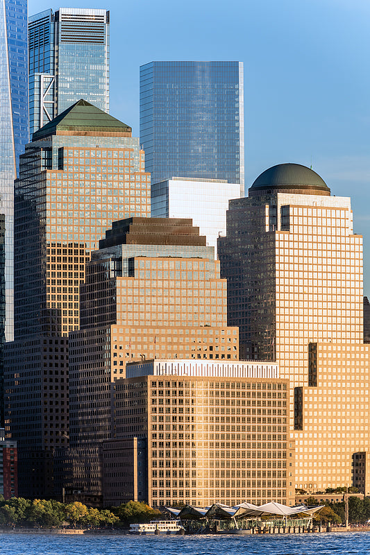 Views of lower manhattan from across the Hudson River