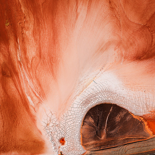 Aerial view of tailing ponds 