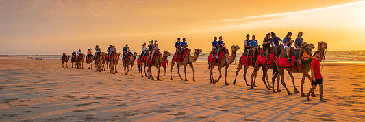 Sunset camel rides on Cable Beach Broome
